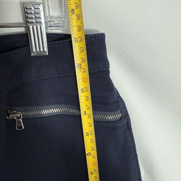 TALBOTS Women Blue Pants Curvy Zip Pockets Sz 14 P - Picture 15 of 16